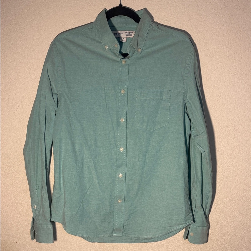 Club Monaco Men's Button-Down Shirt in Light Teal